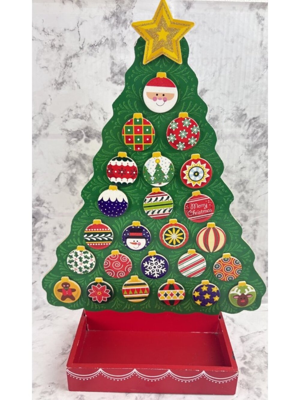 *Melissa & Doug Wooden Advent Calendar - Magnetic Christmas Tree, 25 Magnets